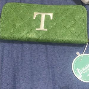 Custom letter T wallet